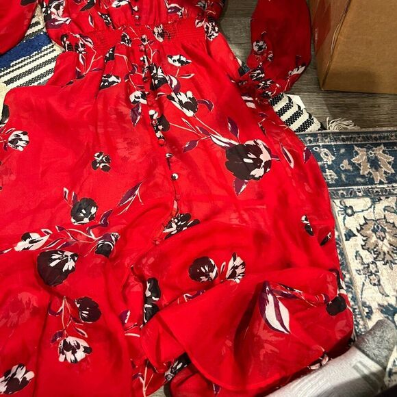 Intermix silk blend midi dress 0 - Picture 2 of 8